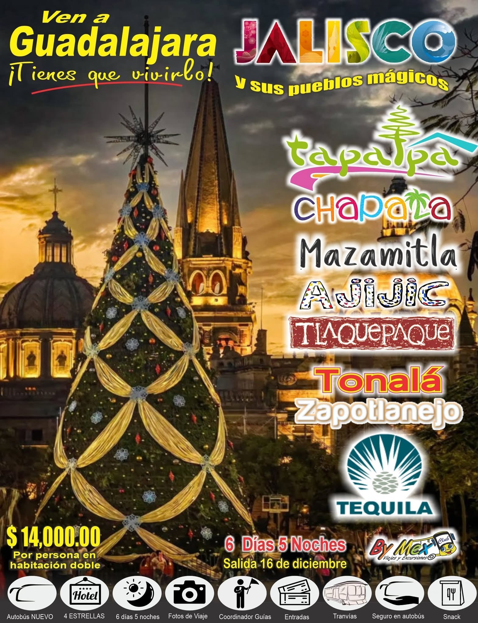 GUADALAJARA y  PUEBLOS MÁGICOS DE JALISCO